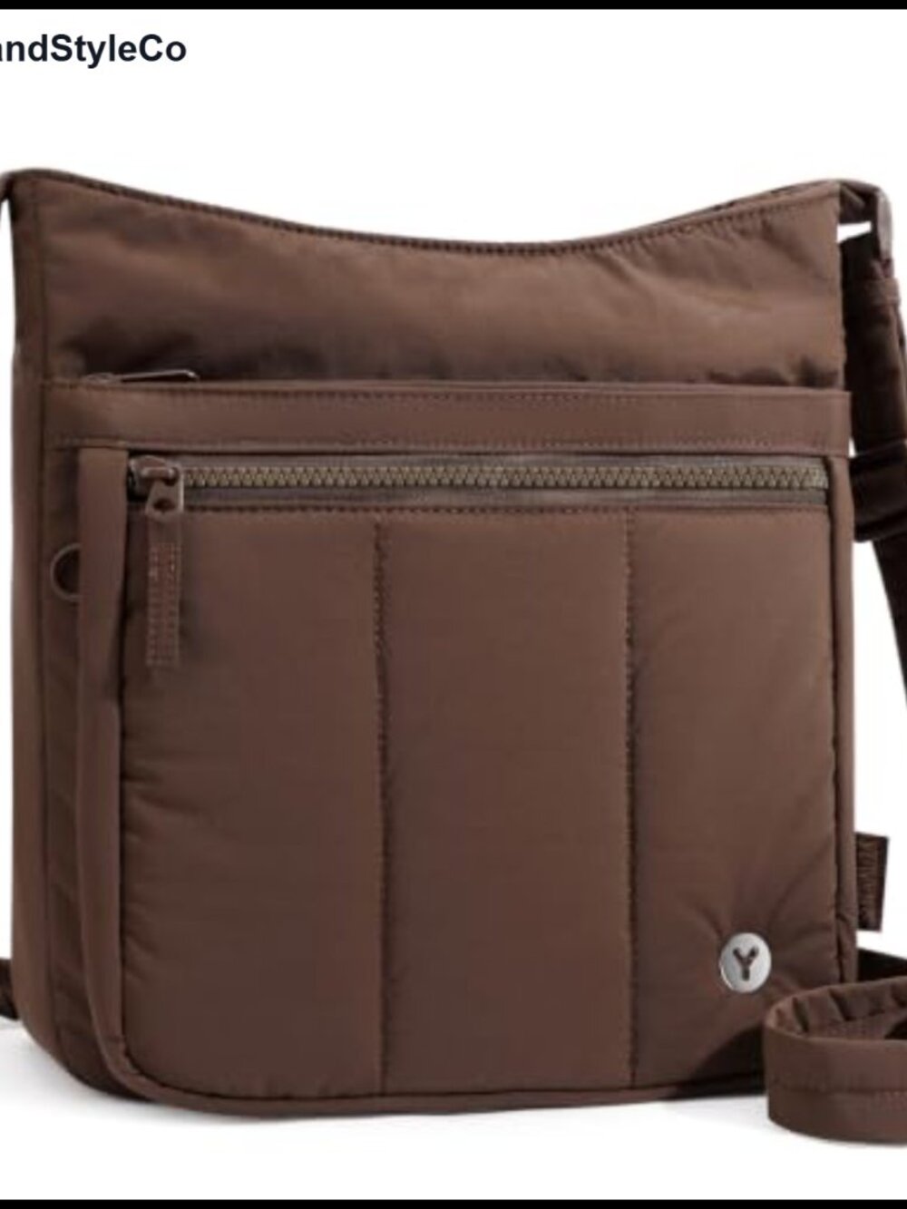 Quilted Puffer Crossbody Bag Nylon Hobo Purse Lightweight